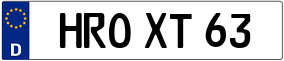 Trailer License Plate